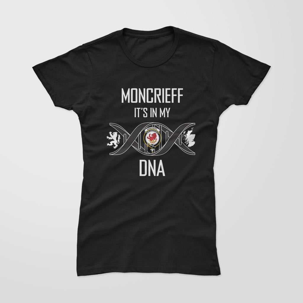 moncrieff-family-crest-dna-in-me-womens-t-shirt