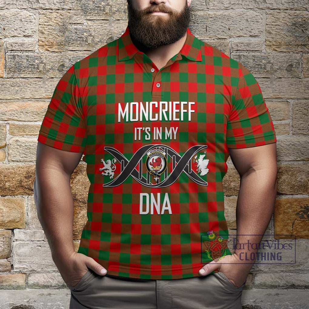 Moncrieff Modern Tartan Polo Shirt with Family Crest DNA In Me Style Kid - Tartanvibesclothing Shop