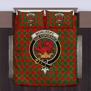 Moncrieff Modern Tartan Quilt Bed Set with Family Crest