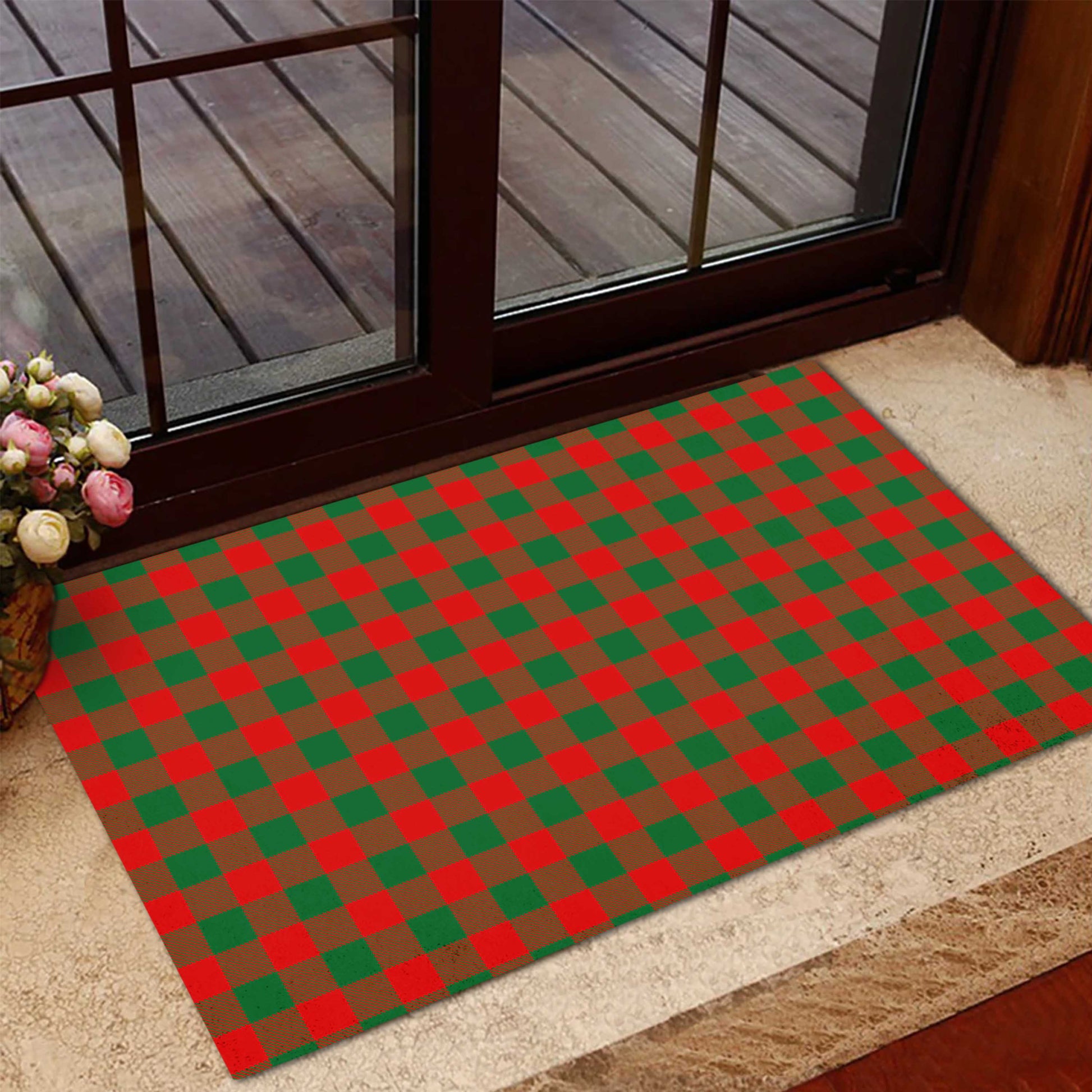 Moncrieff Modern Tartan Door Mat - Tartanvibesclothing