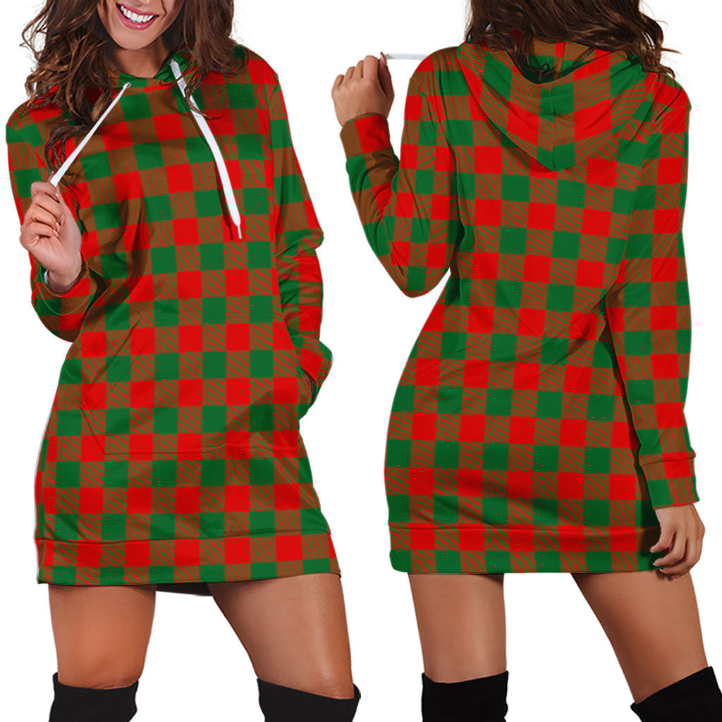 Moncrieff Modern Tartan Hoodie Dress - Tartanvibesclothing