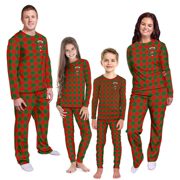 Moncrieff Modern Tartan Pajamas Family Set with Family Crest