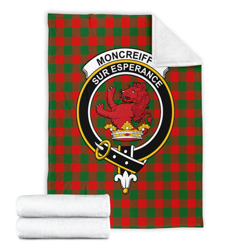 Moncrieff Modern Tartan Blanket with Family Crest