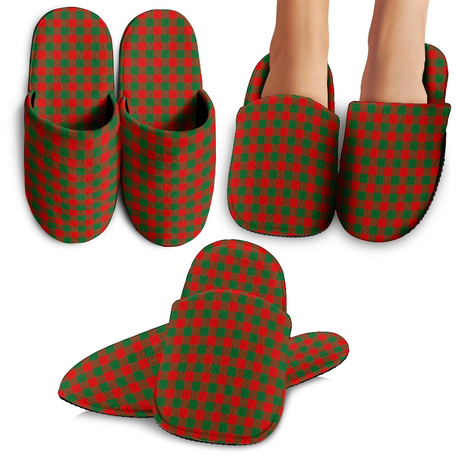 Moncrieff Modern Tartan Home Slippers - Tartanvibesclothing Shop