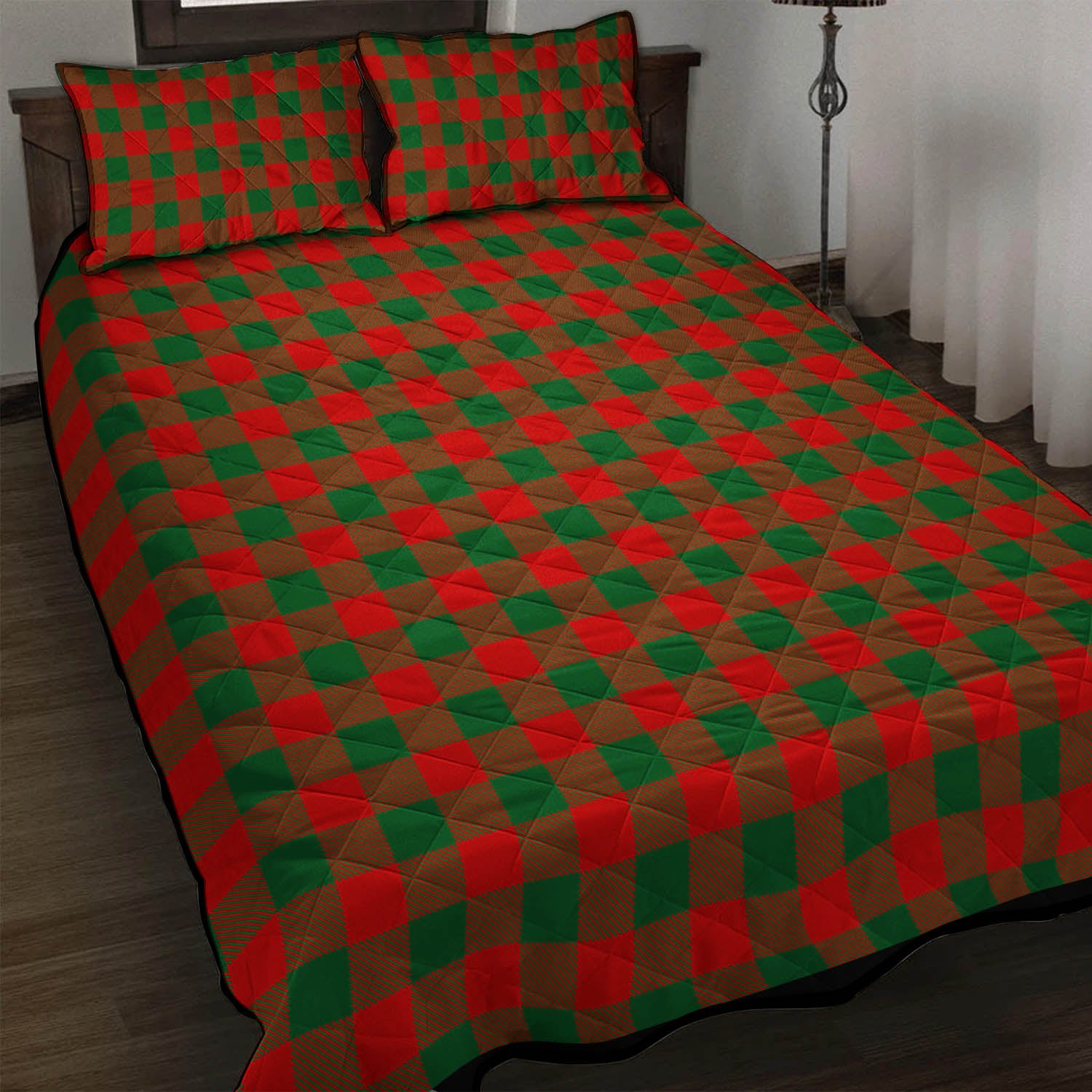 Moncrieff Modern Tartan Quilt Bed Set - Tartanvibesclothing Shop