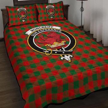 Moncrieff Modern Tartan Quilt Bed Set with Family Crest