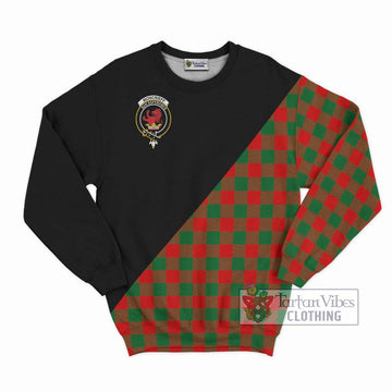 Moncrieff Modern Tartan Sweatshirt with Family Crest and Military Logo Style