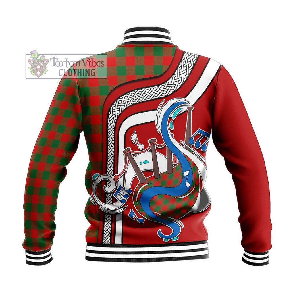 Tartan Vibes Clothing Moncrieff Modern Tartan Baseball Jacket with Epic Bagpipe Style