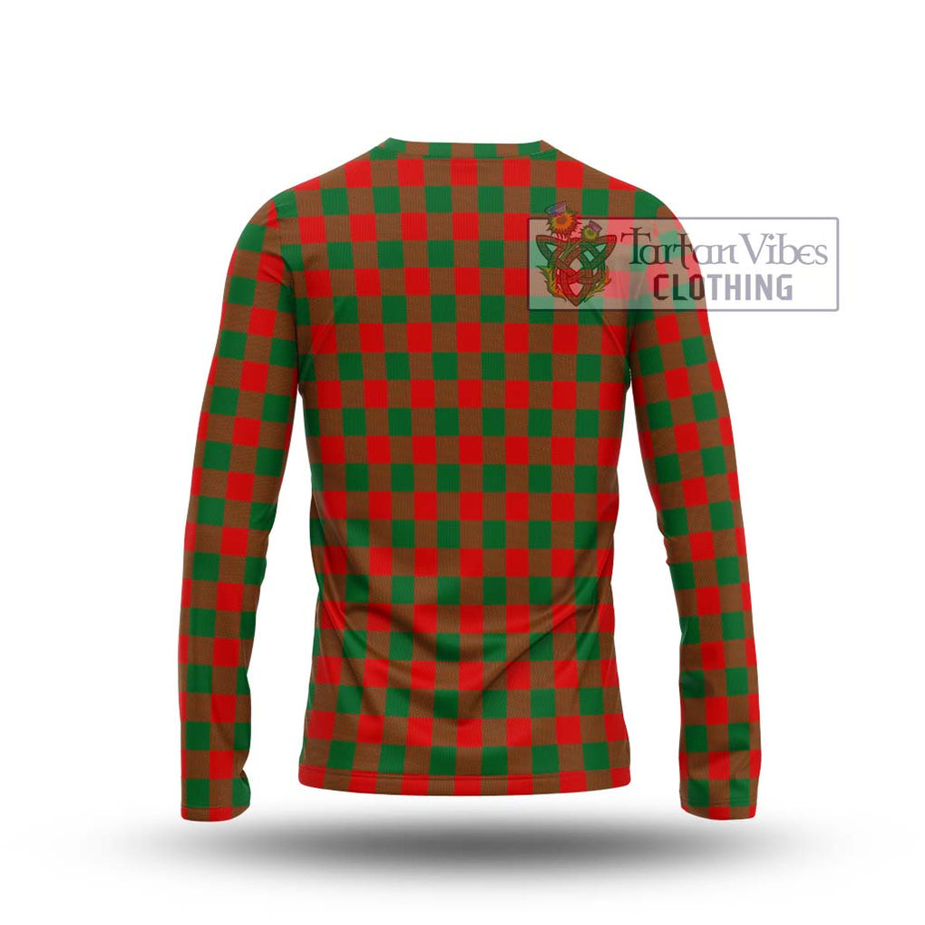 Moncrieff Modern Tartan Long Sleeve T-Shirt with Family Crest DNA In Me Style - Tartanvibesclothing Shop