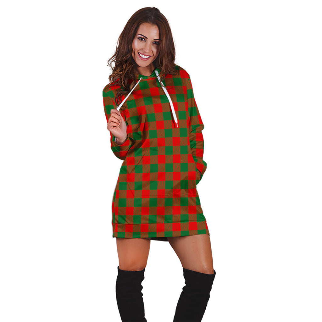 Moncrieff Modern Tartan Hoodie Dress - Tartanvibesclothing