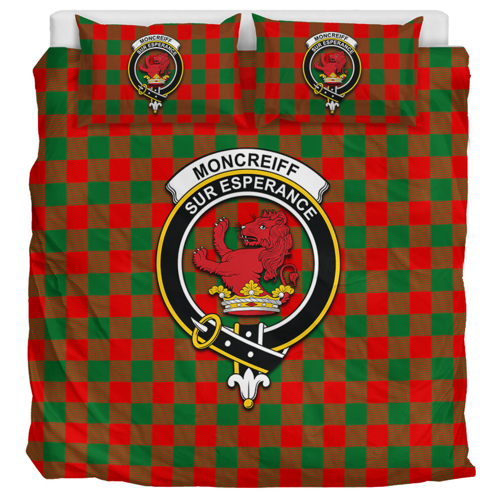 Moncrieff Modern Tartan Bedding Set with Family Crest UK Bedding Set UK Super King 104*94 inch - Tartan Vibes Clothing