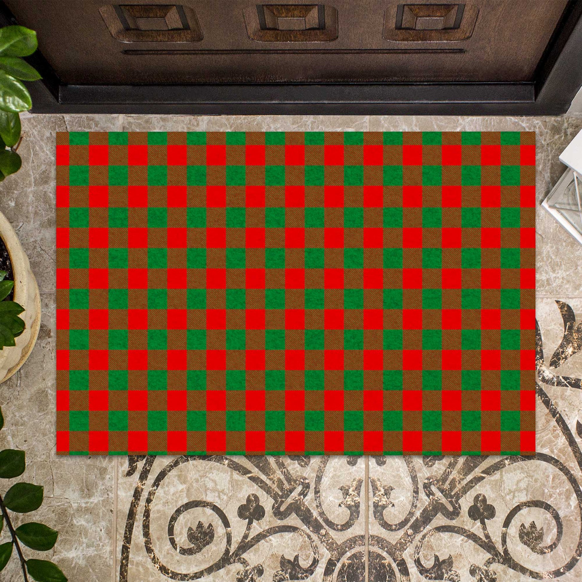 Moncrieff Modern Tartan Door Mat - Tartanvibesclothing