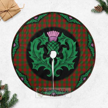 Moncrieff (Moncreiffe) Tartan Christmas Tree Skirt Scottish Thistle Style