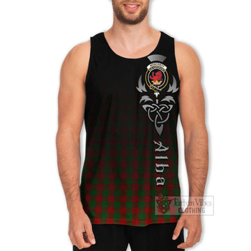 Moncrieff (Moncreiffe) Tartan Men's Tank Top Featuring Alba Gu Brath Family Crest Celtic Inspired