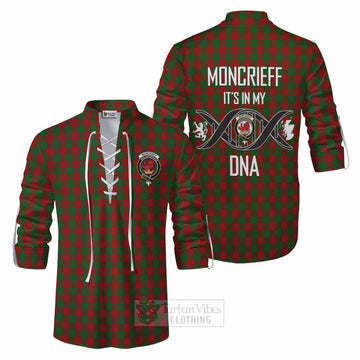 Moncrieff (Moncreiffe) Tartan Ghillie Kilt Shirt with Family Crest DNA In Me Style