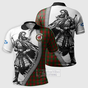 Moncrieff (Moncreiffe) Tartan Clan Crest Polo Shirt with Highlander Warrior Celtic Style