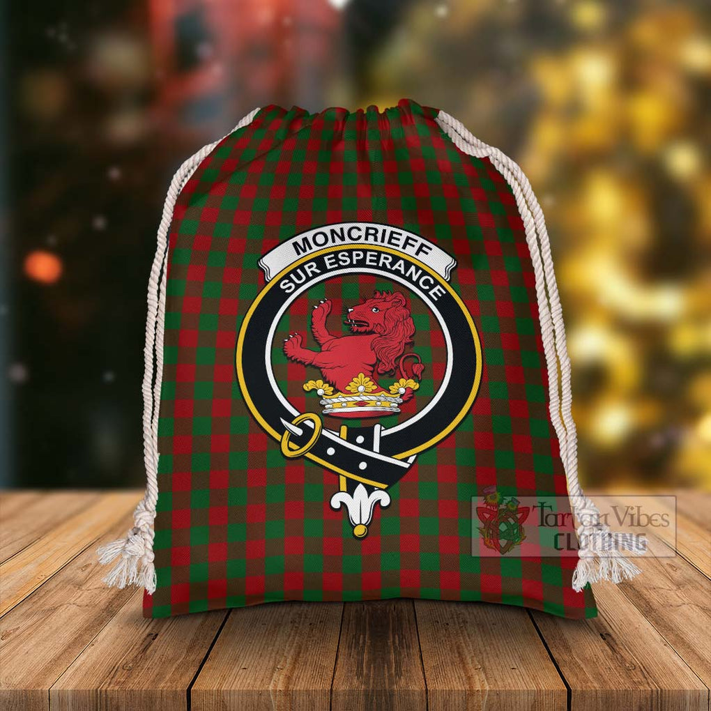 Tartan Vibes Clothing Moncrieff (Moncreiffe) Tartan Christmas Santa's Bag with Family Crest