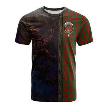 Moncrieff (Moncreiffe) Tartan Family Crest Cotton T-shirt Alba Gu Brath Be Brave Lion Ancient Style Kid's Shirt - Tartan Vibes Clothing