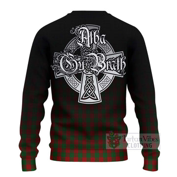 Moncrieff (Moncreiffe) Tartan Ugly Sweater Featuring Alba Gu Brath Family Crest Celtic Inspired