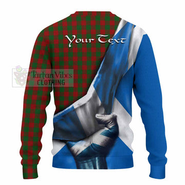 Moncrieff (Moncreiffe) Tartan Knitted Sweater with Family Crest Scotland Patriotic Style