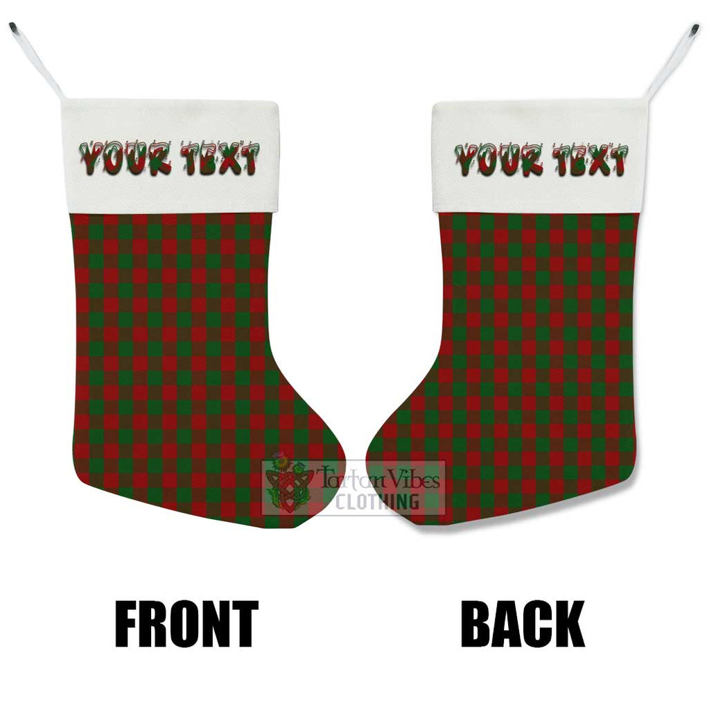 Tartan Vibes Clothing Moncrieff (Moncreiffe) Tartan Christmas Stocking with Personalized Text