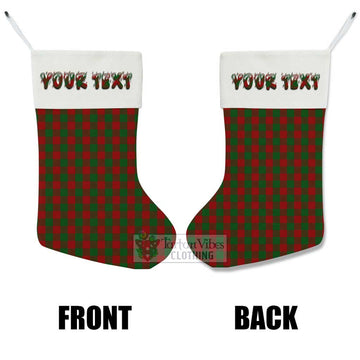 Moncrieff (Moncreiffe) Tartan Christmas Stocking with Personalized Text