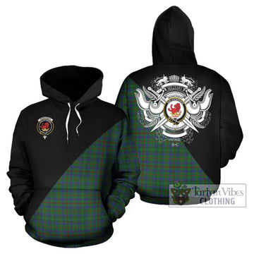 Moncrieff of Atholl Tartan Hoodie with Family Crest and Military Logo Style