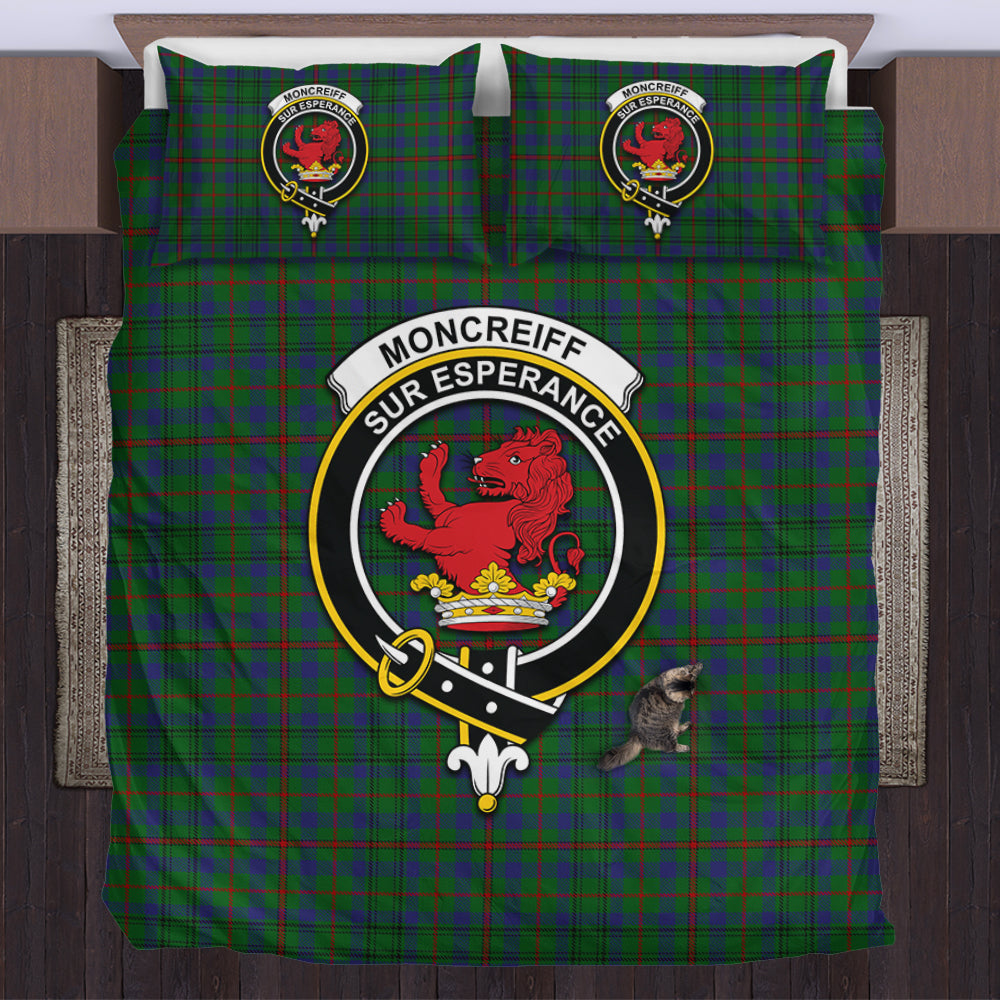 Moncrieff of Atholl Tartan Bedding Set with Family Crest US Bedding Set - Tartan Vibes Clothing