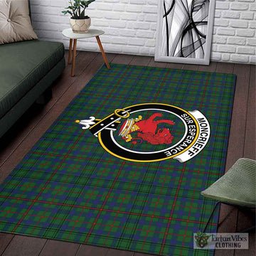 Moncrieff of Atholl Tartan Area Rug with Family Crest