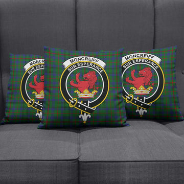 Moncrieff of Atholl Tartan Pillow Cover with Family Crest