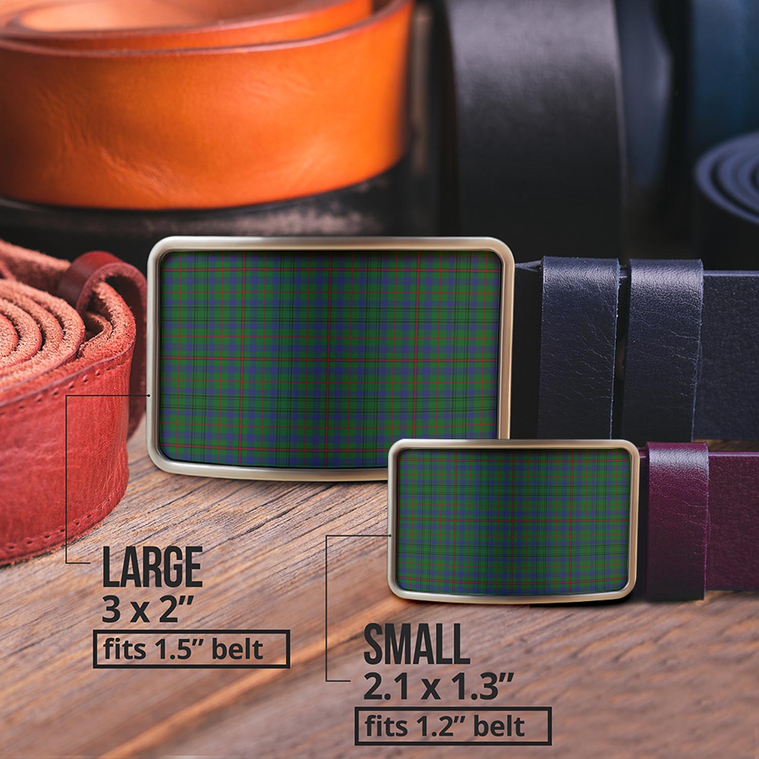 Moncrieff of Atholl Tartan Belt Buckles - Tartan Vibes Clothing