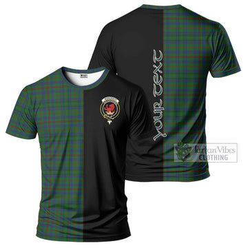 Moncrieff of Atholl Tartan T-Shirt with Family Crest and Half Of Me Style