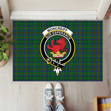 Moncrieff of Atholl Tartan Door Mat with Family Crest