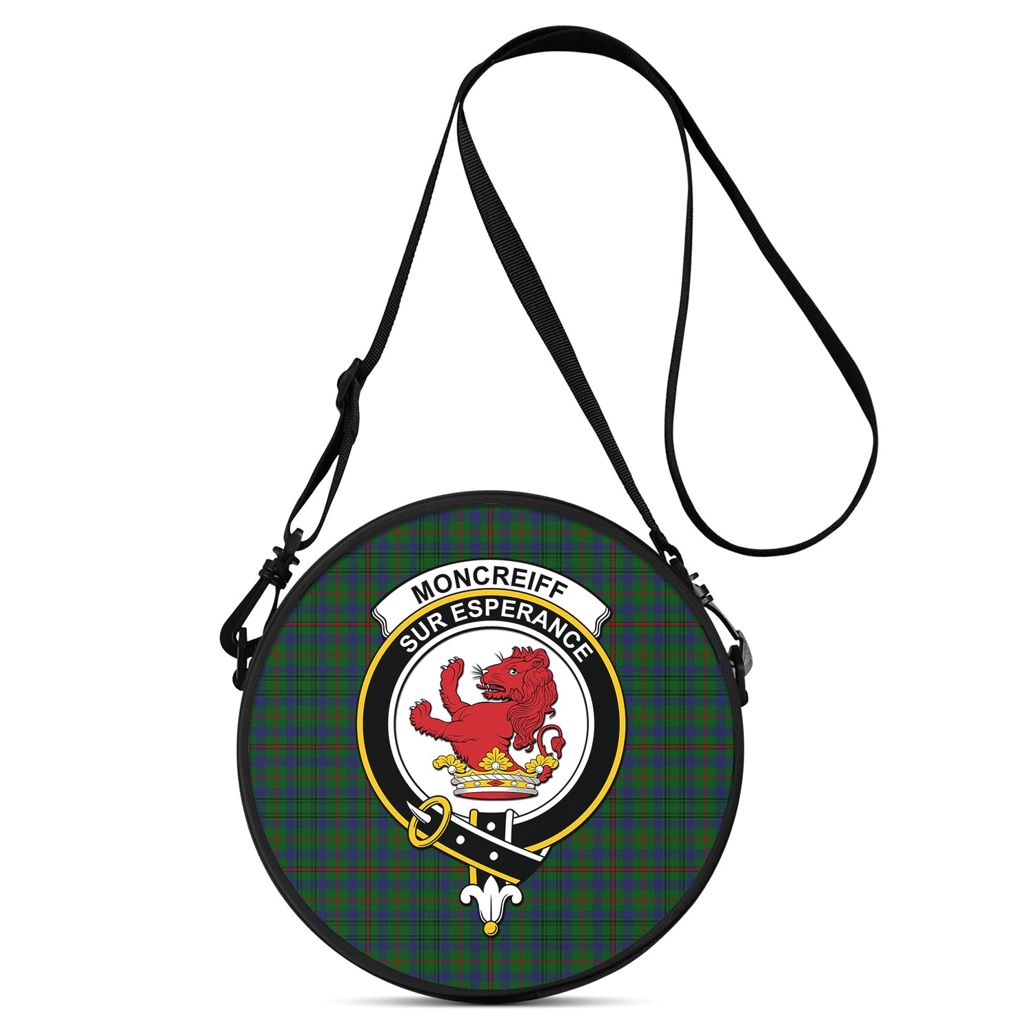 moncrieff-of-atholl-tartan-round-satchel-bags-with-family-crest