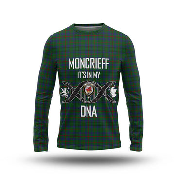 Moncrieff of Atholl Tartan Long Sleeve T-Shirt with Family Crest DNA In Me Style