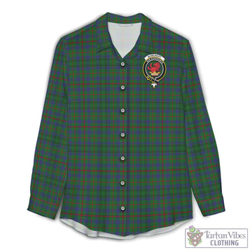 Moncrieff of Atholl Tartan Women's Casual Shirt with Family Crest