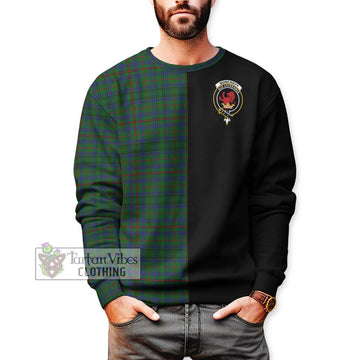 Moncrieff of Atholl Tartan Sweatshirt with Family Crest and Half Of Me Style