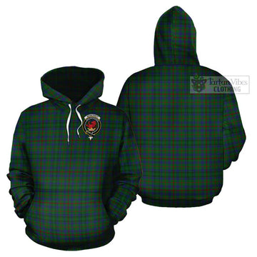 Moncrieff of Atholl Tartan Cotton Hoodie with Family Crest