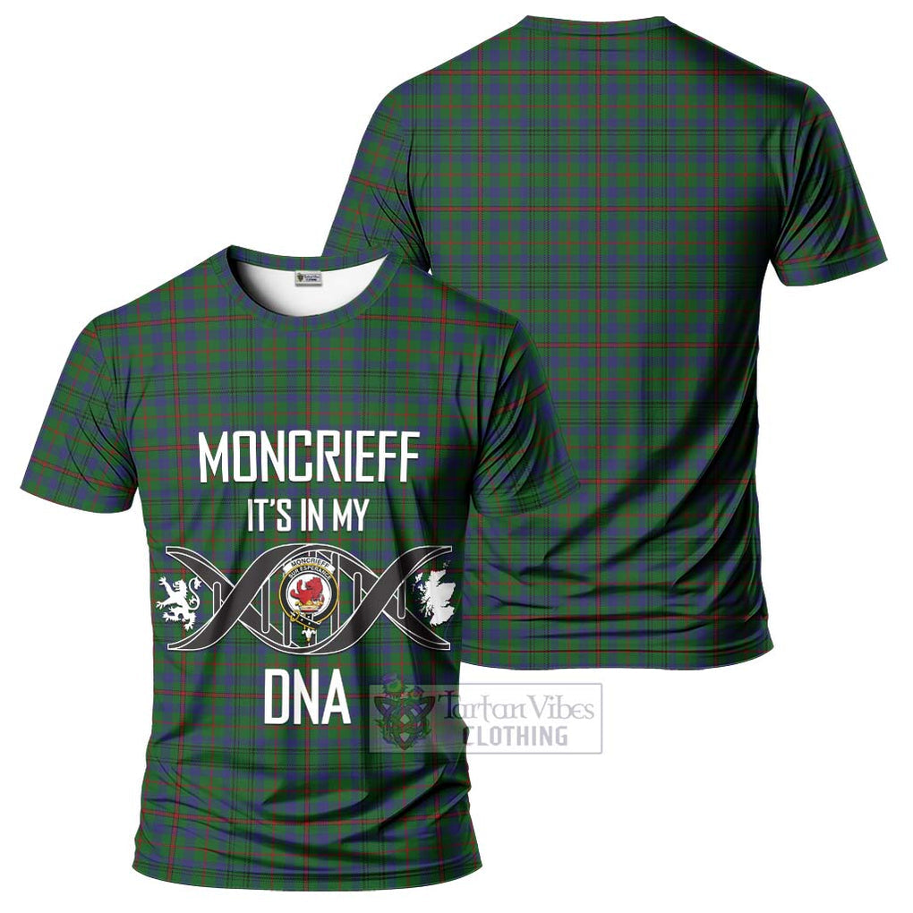 Moncrieff of Atholl Tartan T-Shirt with Family Crest DNA In Me Style - Tartan Vibes Clothing