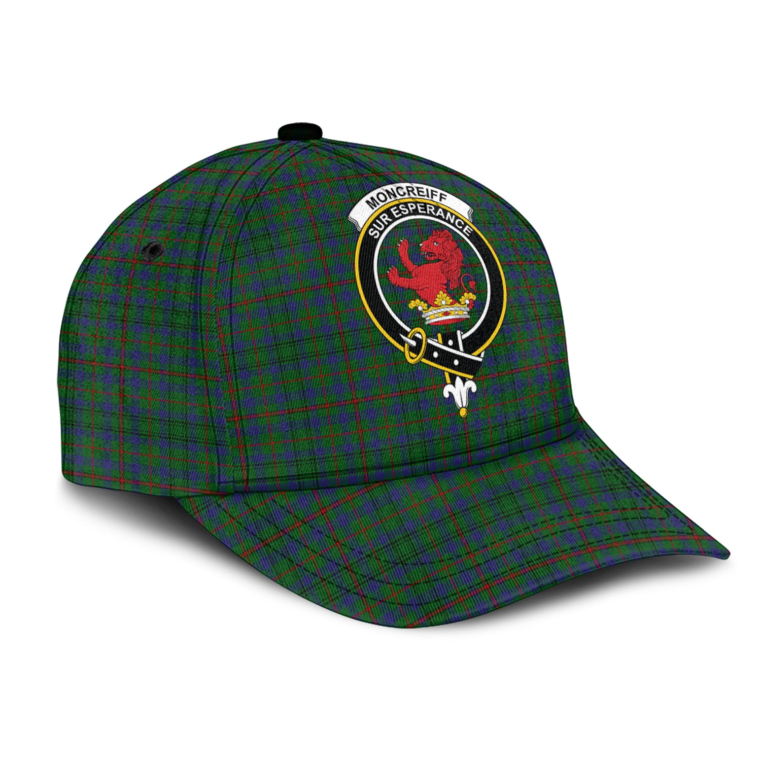 Moncrieff of Atholl Tartan Classic Cap with Family Crest - Tartan Vibes Clothing