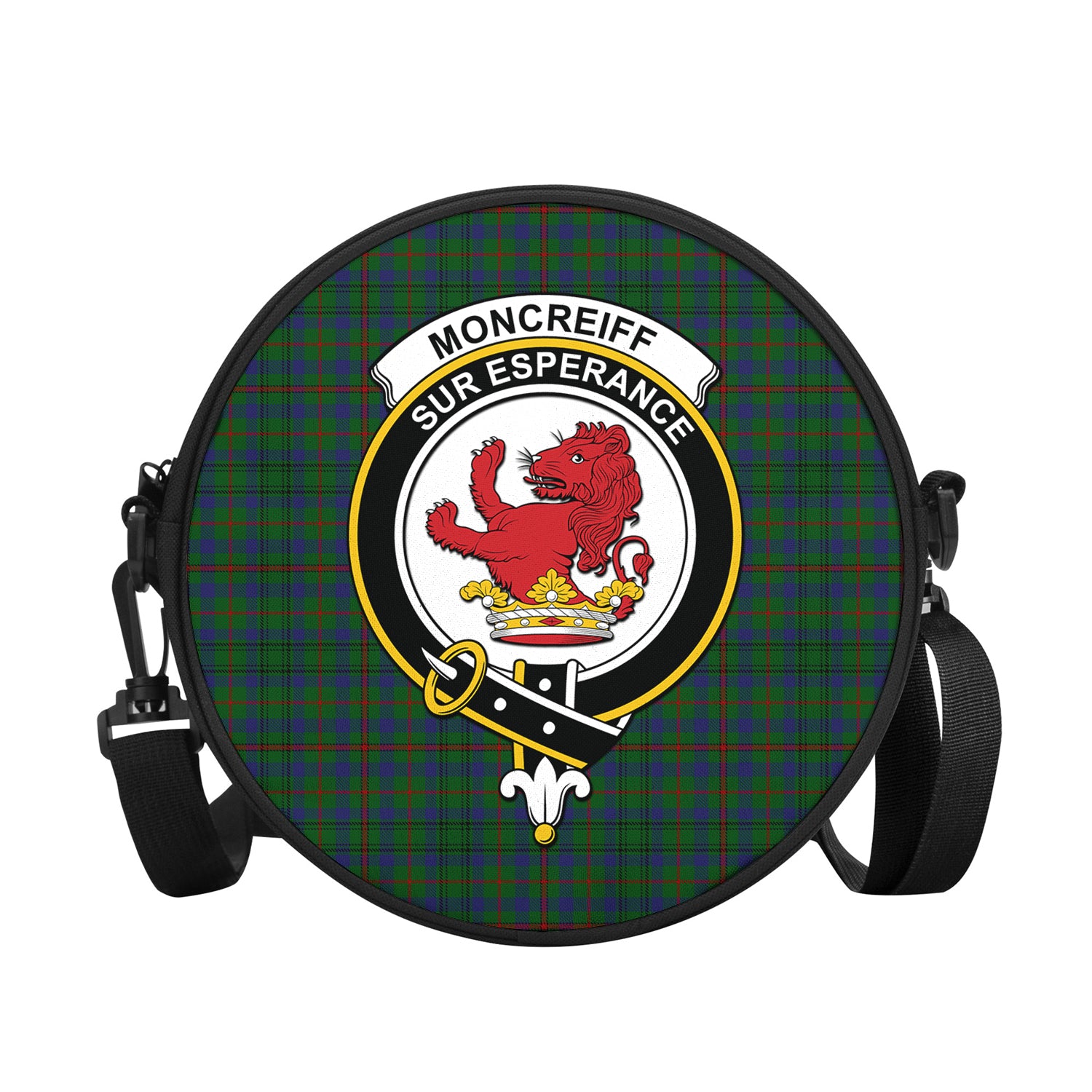 moncrieff-of-atholl-tartan-round-satchel-bags-with-family-crest