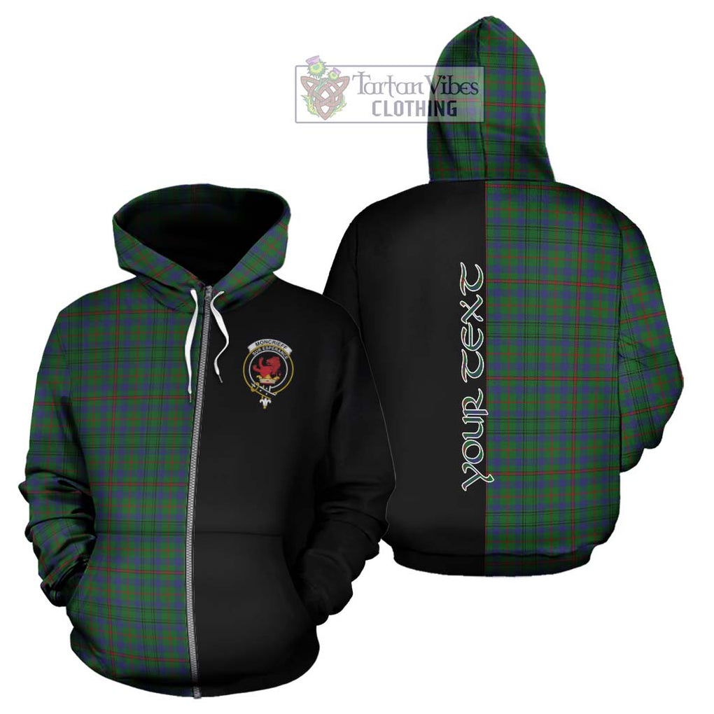 Moncrieff of Atholl Tartan Hoodie with Family Crest and Half Of Me Style - Tartanvibesclothing Shop