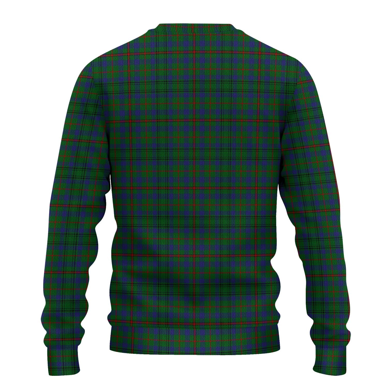 Moncrieff of Atholl Tartan Knitted Sweater with Family Crest - Tartanvibesclothing