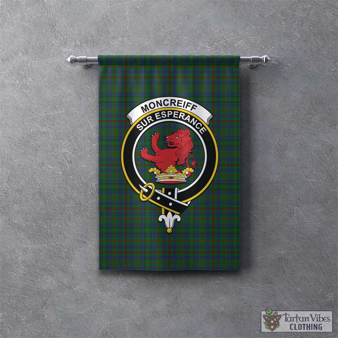 Tartan Vibes Clothing Moncrieff of Atholl Tartan Gonfalon, Tartan Banner with Family Crest