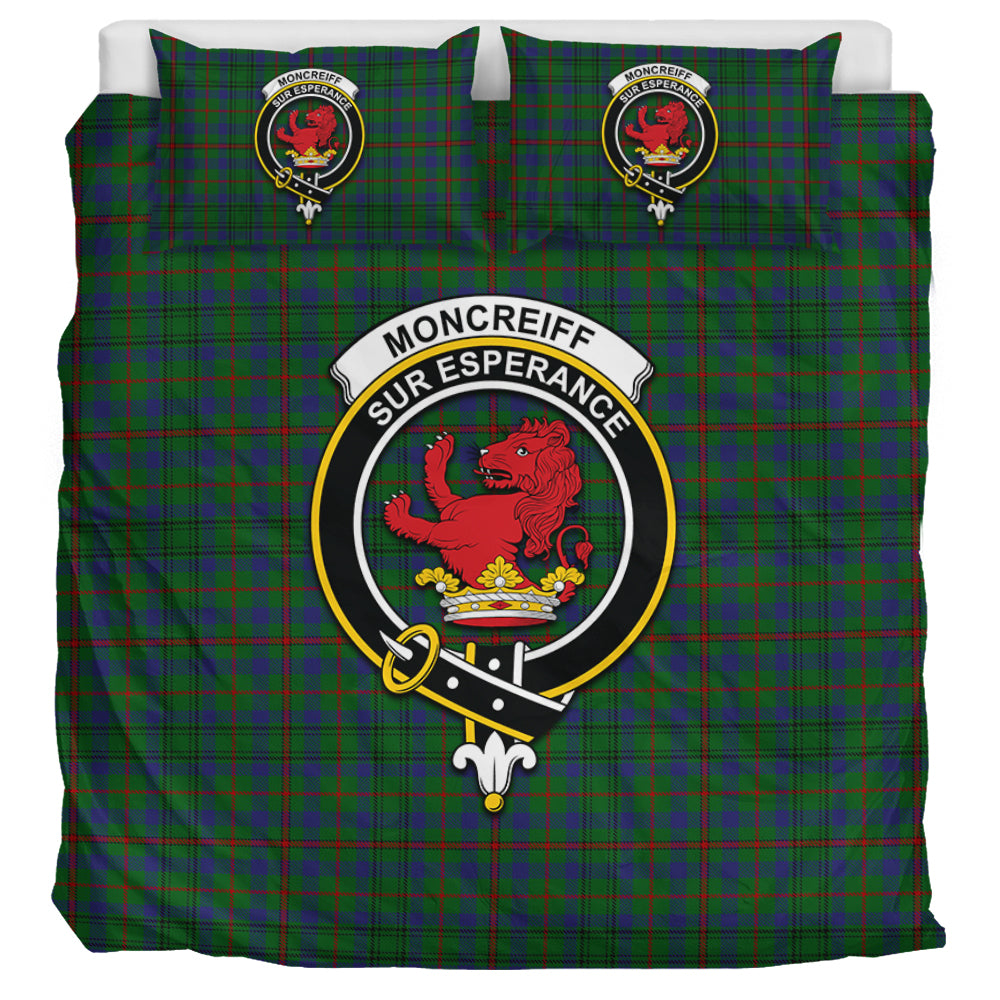 Moncrieff of Atholl Tartan Bedding Set with Family Crest UK Bedding Set UK Super King 104*94 inch - Tartan Vibes Clothing