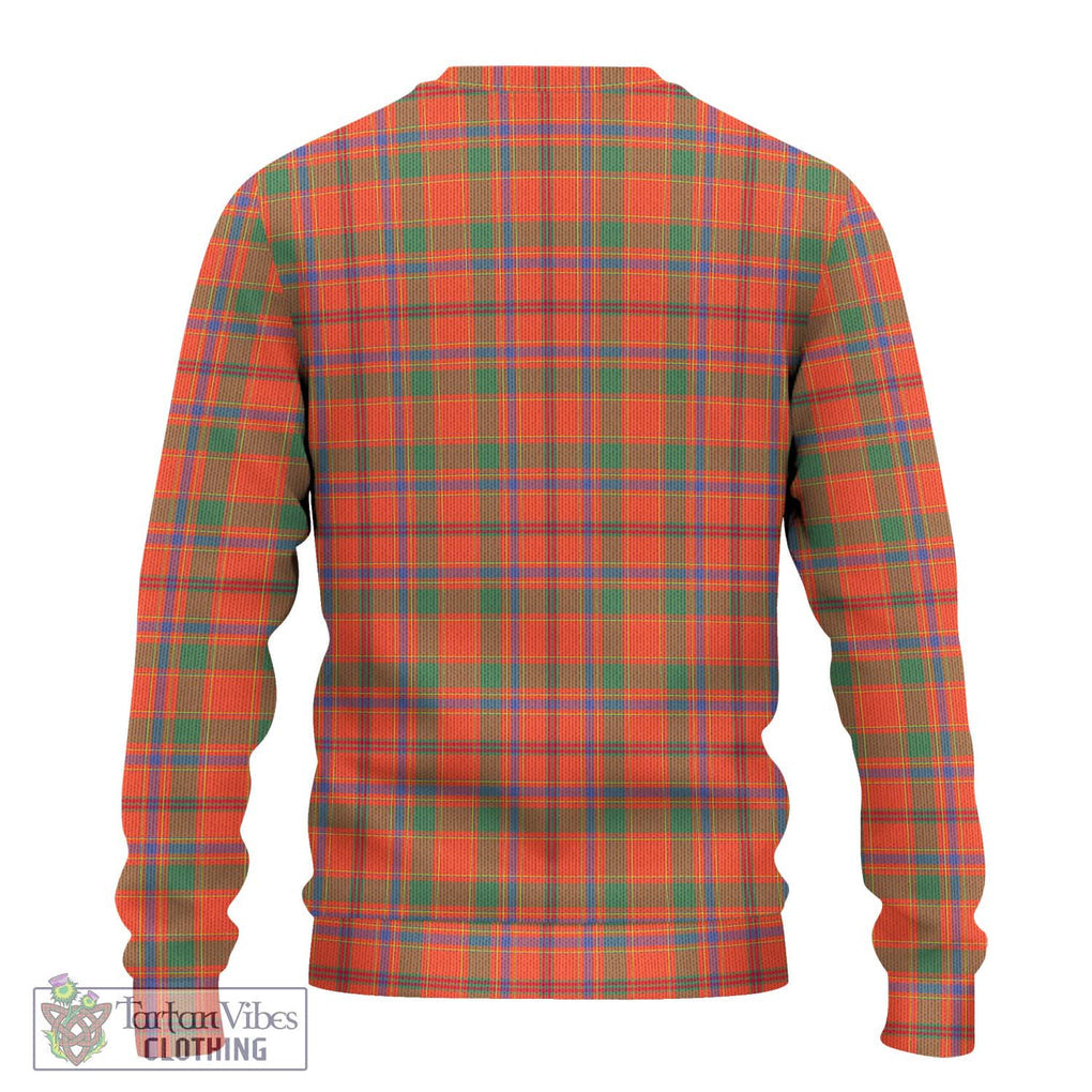 Monroe Ancient Tartan Knitted Sweater with Family Crest DNA In Me Style - Tartanvibesclothing Shop