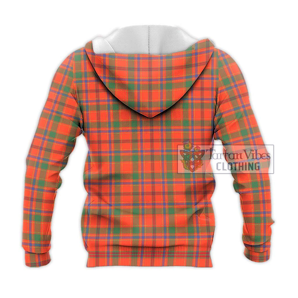 Monroe Ancient Tartan Knitted Hoodie with Family Crest DNA In Me Style - Tartanvibesclothing Shop