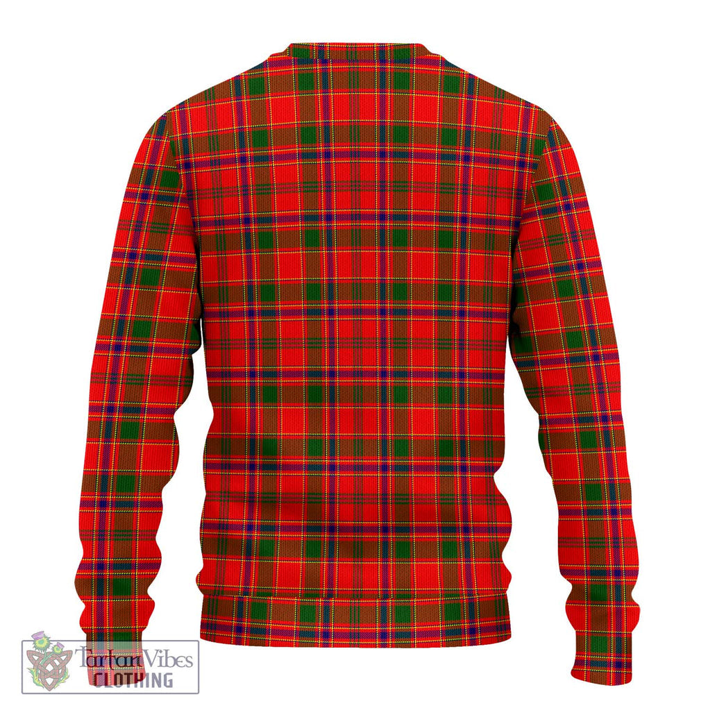 Monroe Modern Tartan Knitted Sweater with Family Crest DNA In Me Style - Tartanvibesclothing Shop