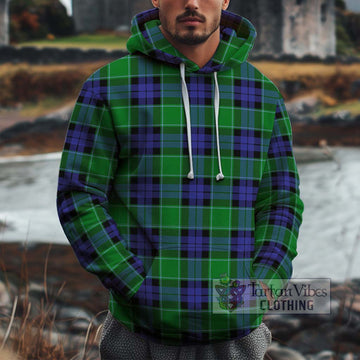 Monteith Tartan Cotton Hoodie Zip Hoodie - Tartan Vibes Clothing