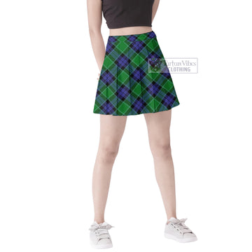 Monteith Tartan Women's Plated Mini Skirt